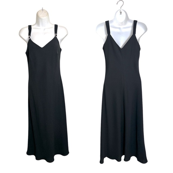 Evan Picone Dresses & Skirts - Evan Picone Black Slip Midi Dress - Size 6